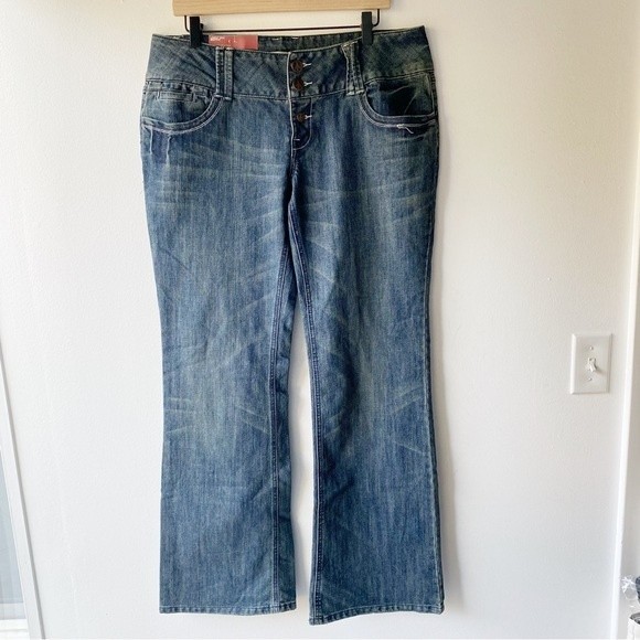 mossimo lowest rise boot cut jeans - Picture 1 of 9